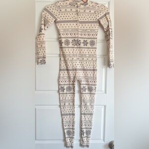 NWOT • SKIMS • KIDS LOGO POINTELLE HENLEY ONESIE • Size 6 • Unisex